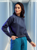 Women's Solid Regular Fit Sweatshirt