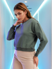 Women's Solid Regular Fit Sweatshirt