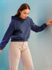 Women's Solid Regular Fit Sweatshirt