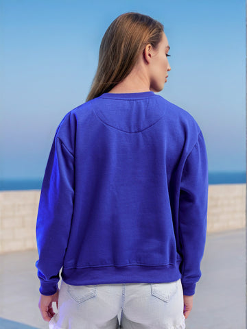 Women's Solid Regular Fit Sweatshirt