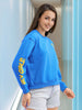 Women's Back Printed Regular Fit Sweatshirt