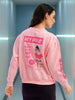 Women's Back Printed Regular Fit Sweatshirt