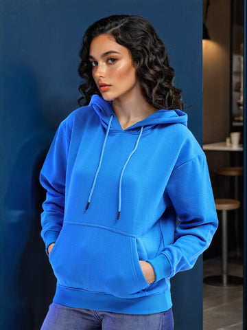 Women's Back Printed Regular Fit Sweatshirt