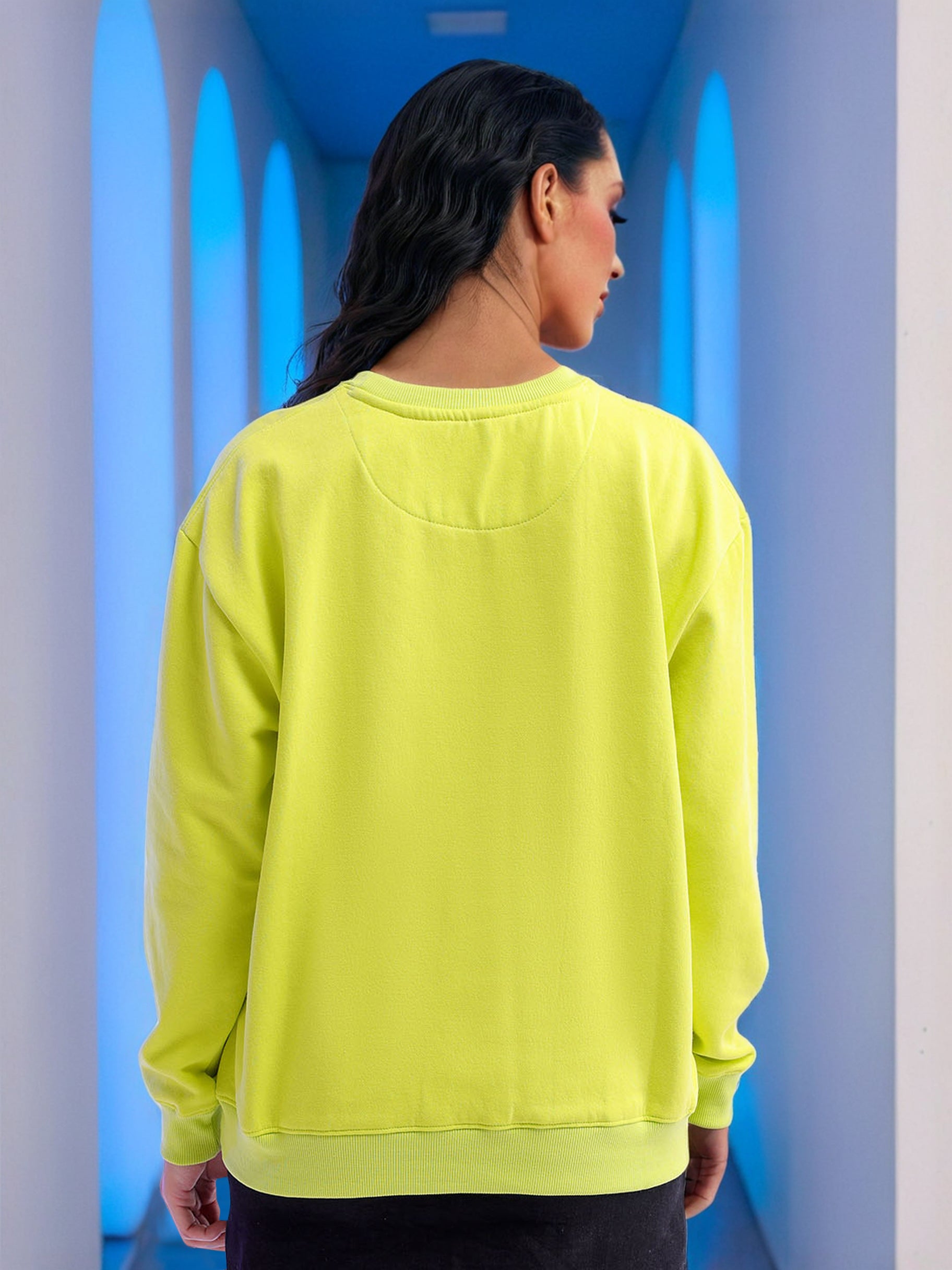 Women's Printed Regular Fit Sweatshirt