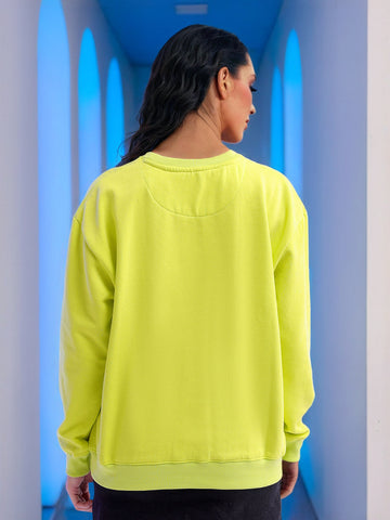 Women's Printed Regular Fit Sweatshirt