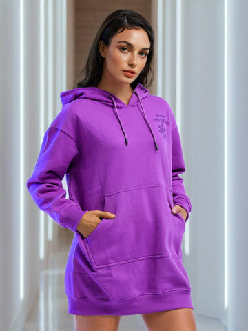 Women's Back Printed Regular Fit Sweatshirt