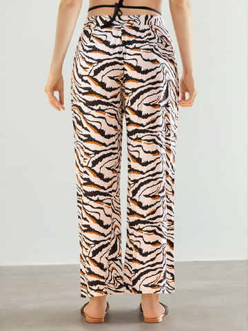 Women's Animal Printed Flare Pant