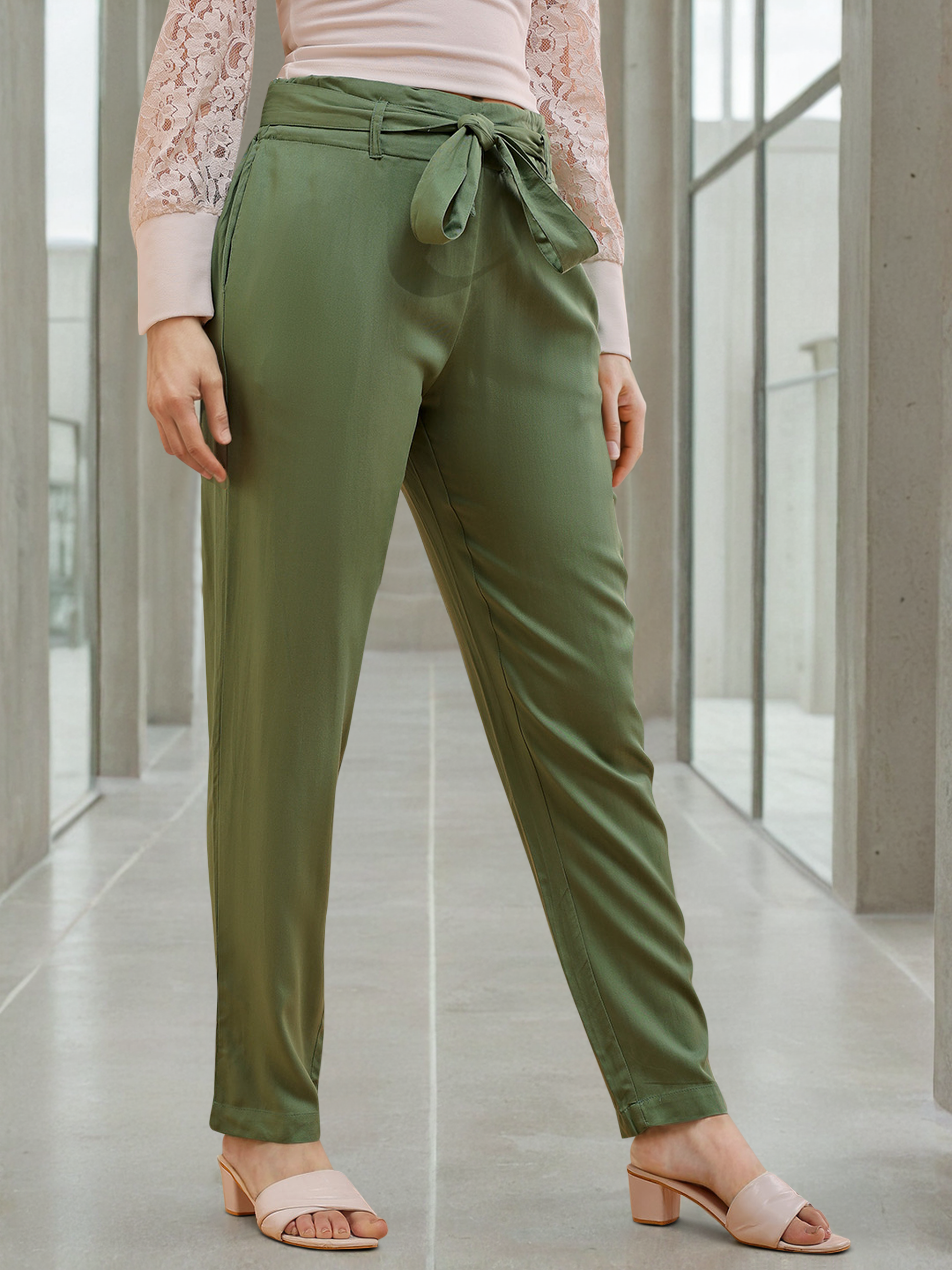 Women's Solid Trouser