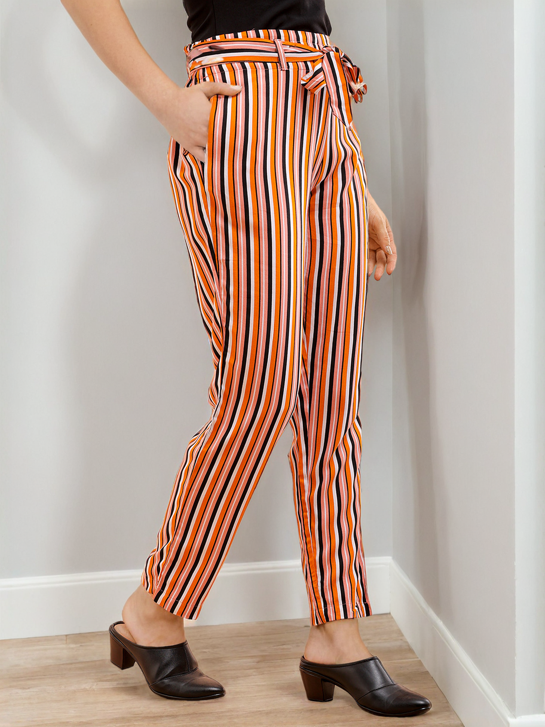 Women's Striped Tapered Pant