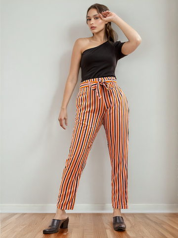 Women's Striped Tapered Pant