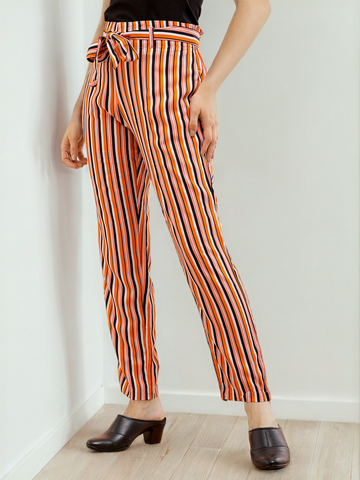 Women's Striped Tapered Pant