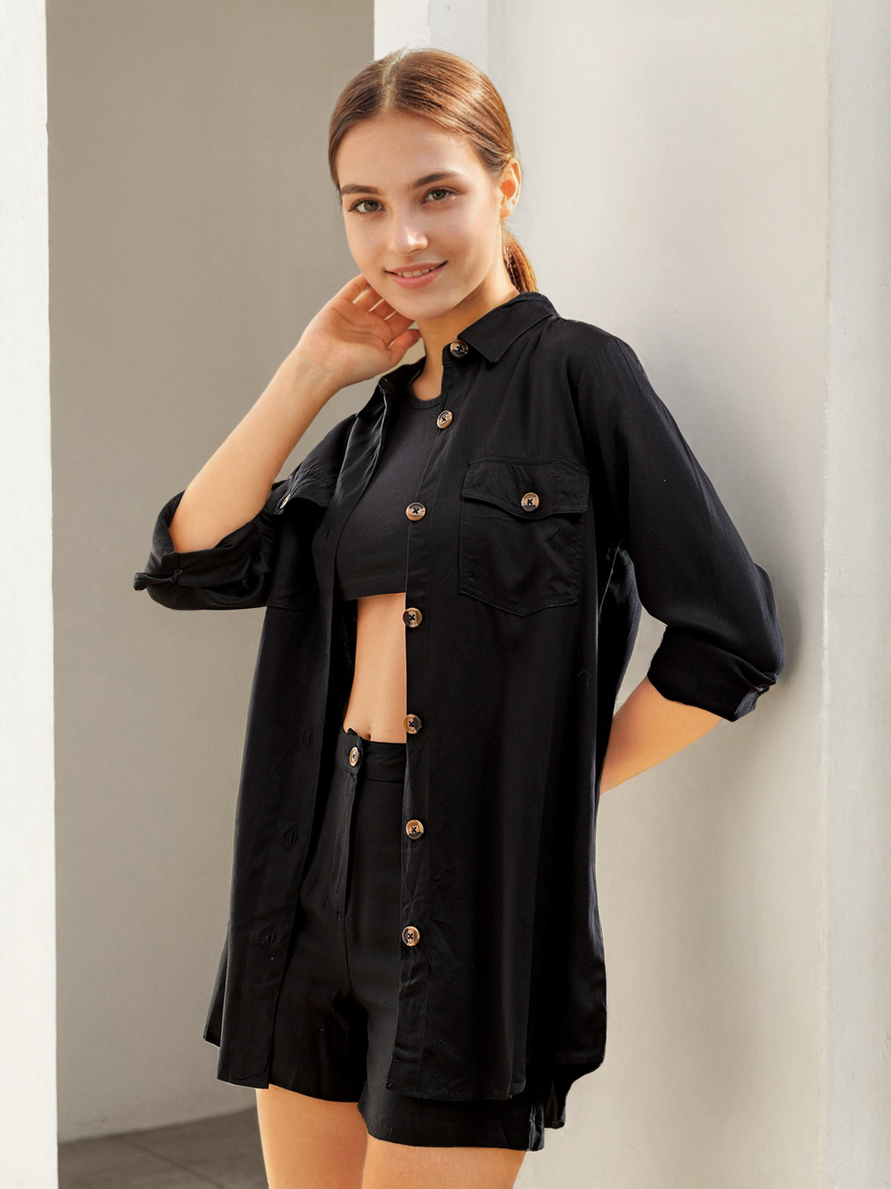 Women's Solid Co-Ord Set