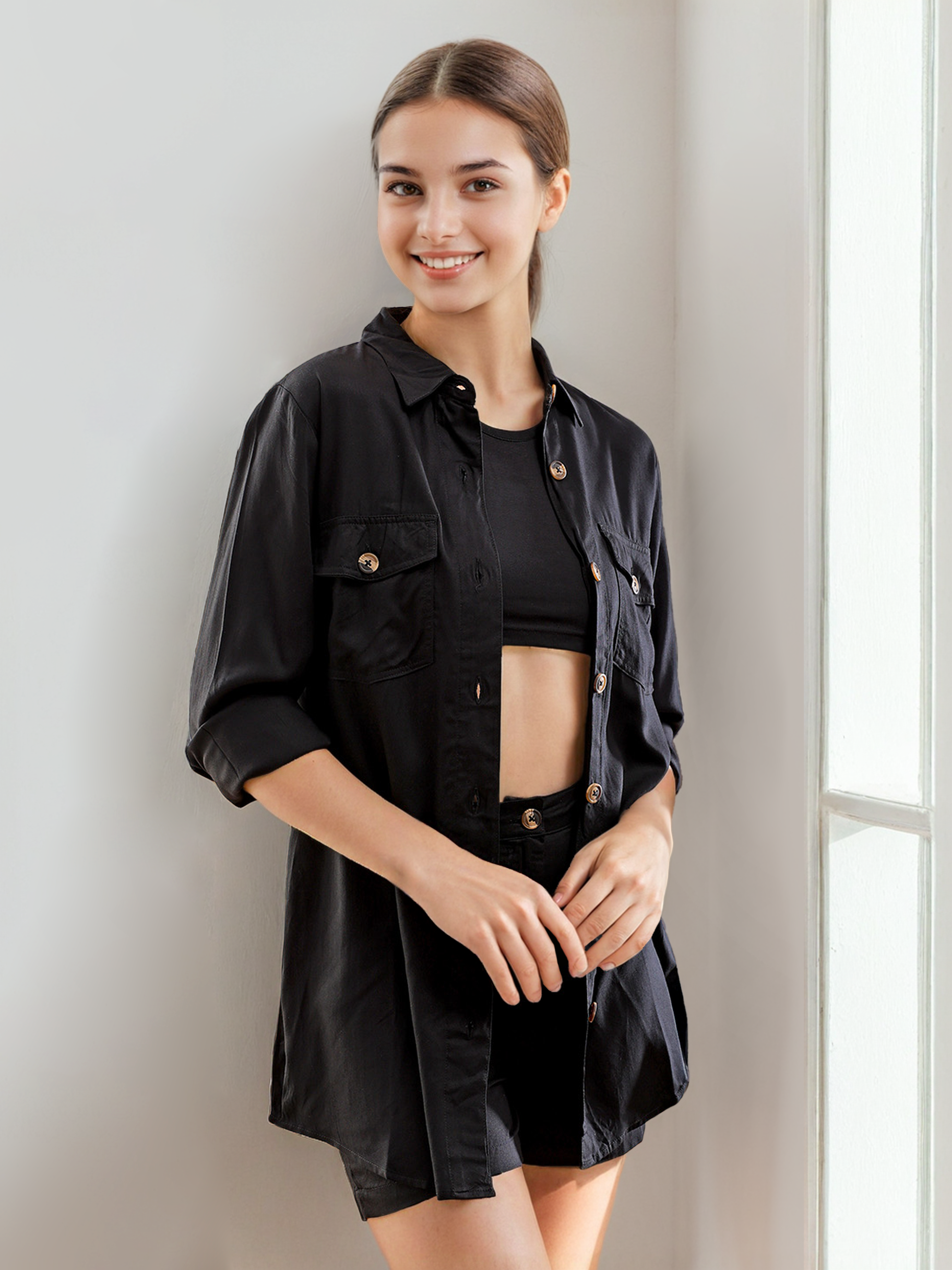 Women's Solid Co-Ord Set