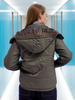 Women's Quilted Hooded Jacket With Faux Fur