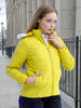 Women's Shaped Puffer Jacket With Fur Insert At Hood