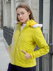Women's Shaped Puffer Jacket With Fur Insert At Hood