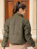 Women's Detachable Sleeve Crop Jacket