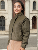 Women's Detachable Sleeve Crop Jacket