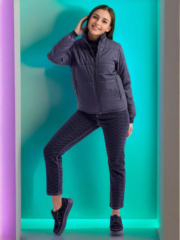 Women's High Neck Puffer Jacket