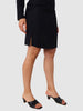 Women's Black Textured Top and Skirt Coordinates