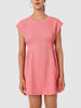 Women's Pink Fit Textured Mini Dress