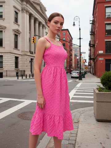 Women's Purple Regular Fit Casual Dress