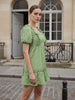 Women's Green Regular Fit Casual Dress