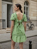 Women's Green Regular Fit Casual Dress