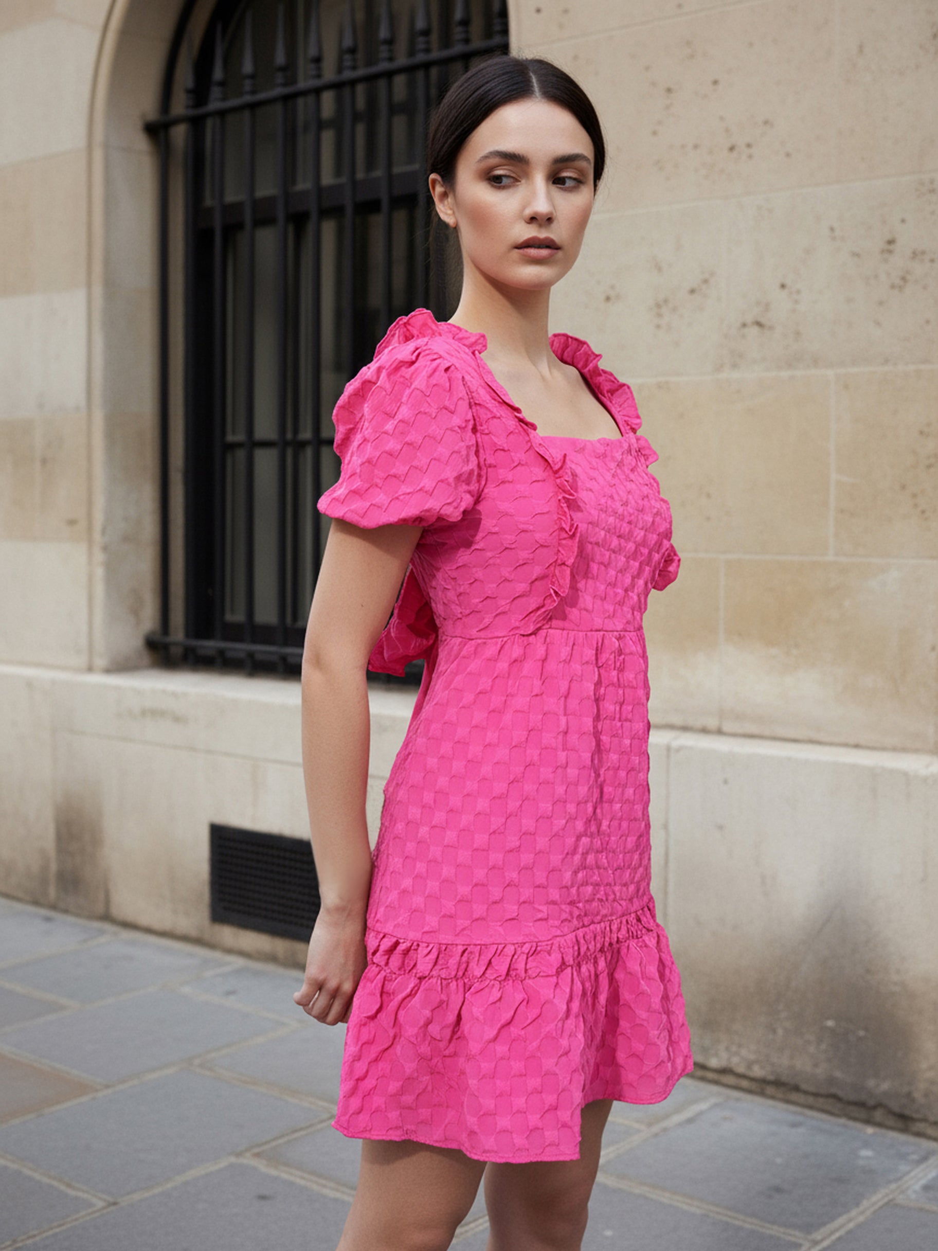 Women's Purple Regular Fit Casual Dress