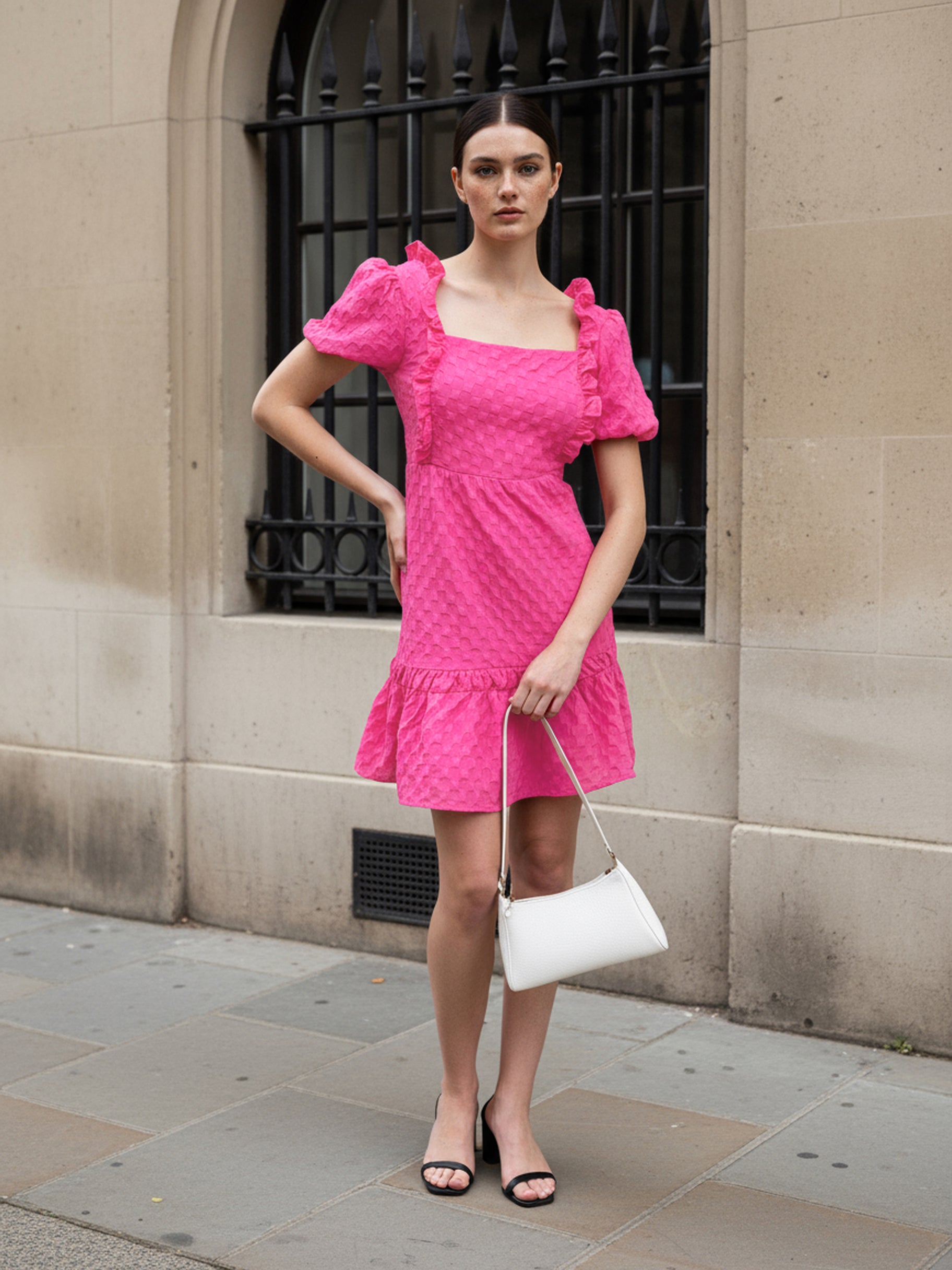 Women's Purple Regular Fit Casual Dress