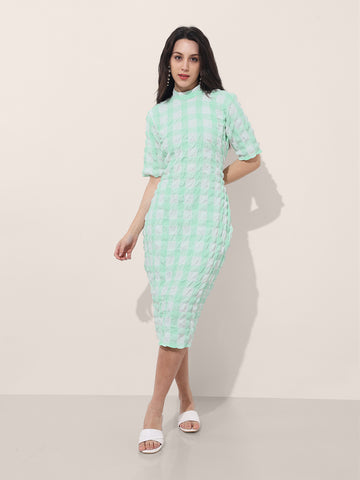 Freehand Women Fitted Textured Bodycon Dress