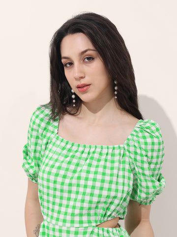 Freehand Women Fit and Flare Textured Cut Out Dress