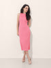 Freehand Women Regular Fit Textured Midi Dress