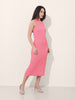 Freehand Women Regular Fit Textured Midi Dress
