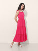 Freehand Women Fit and Flare Textured Maxi Dress