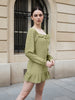 Women's Green Regular Fit Casual Dress