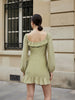 Women's Green Regular Fit Casual Dress