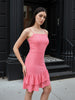 Women's Pink Regular Fit Casual Dress