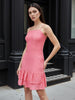 Women's Pink Regular Fit Casual Dress
