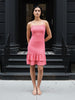 Women's Pink Regular Fit Casual Dress