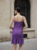 Women's Purple Regular Fit Casual Dress