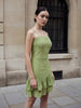 Women's Green Regular Fit Casual Dress