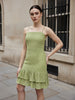 Women's Green Regular Fit Casual Dress