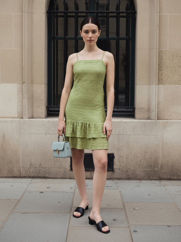 Women's Green Regular Fit Casual Dress