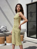 Women's Green Regular Fit Casual Dress