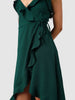 Women Regular Fit Green Sleeveless Dress