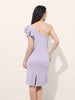 Freehand Women Fitted Textured One Shoulder Dress