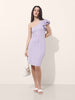 Freehand Women Fitted Textured One Shoulder Dress