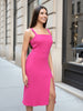 Women Regular Fit Pink Sleeveless Dress