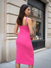 Women Regular Fit Pink Sleeveless Dress